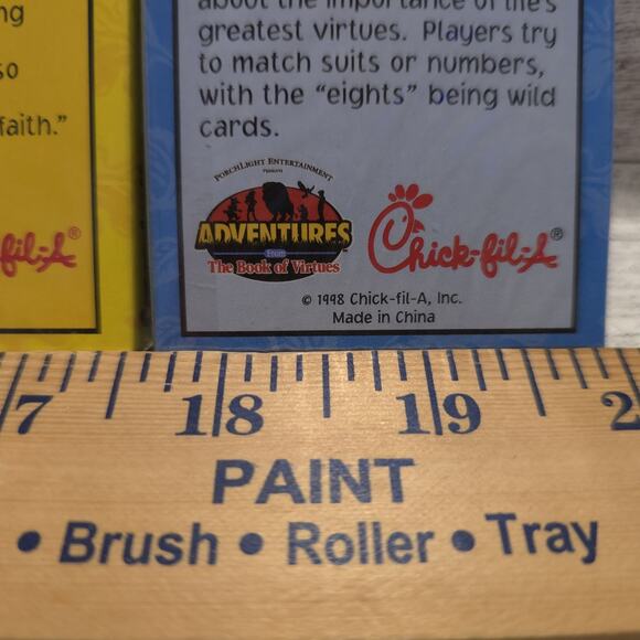 Vtg 1998 Chick-Fil-A Child Card Games Lot of 3 - Picture 9 of 13